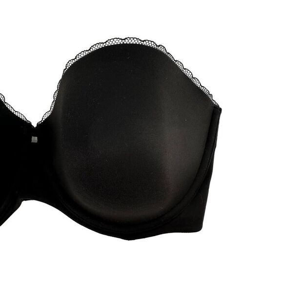 Calvin Klein Strapless Bra 36D Black Underwired Lightly Padded Back Closure Bra - Picture 4 of 9